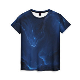 Женская футболка 3D с принтом Звёздное небо в Кировске, 100% полиэфир ( синтетическое хлопкоподобное полотно) | прямой крой, круглый вырез горловины, длина до линии бедер | galaxy | nebula | space | star | абстракция | вселенная | галактика | звезда | звезды | космический | планеты