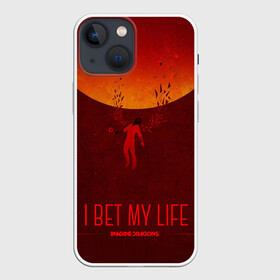 Чехол для iPhone 13 mini с принтом I Bet My Life в Кировске,  |  | Тематика изображения на принте: imagine dragons | imagine dragons origins | имэджн драгонз | рок