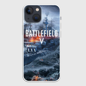 Чехол для iPhone 13 mini с принтом BATTLEFIELD 5 в Кировске,  |  | action | bttlefield | gamer | play | shooter | soldier | war | батлфилд | война | солдат | шутер