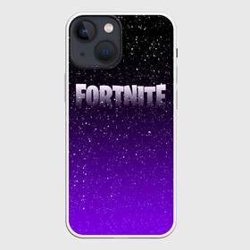 Чехол для iPhone 13 mini с принтом FORTNITE SPACE в Кировске,  |  | Тематика изображения на принте: 2019 | armor | armour | cybersport | esport | fortnite | game | llama | logo | броня | игра | киберспорт | лама | симулятор строительства | строительство | фиолетовый | фирменные цвета | фортнайт