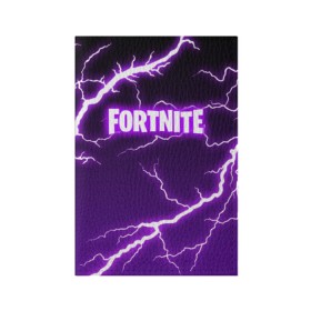 Обложка для паспорта матовая кожа с принтом FORTNITE STORM в Кировске, натуральная матовая кожа | размер 19,3 х 13,7 см; прозрачные пластиковые крепления | Тематика изображения на принте: 2019 | armor | armour | battle royale | cybersport | esport | fortnite | game | llama | logo | storm | батл рояль | броня | буря | игра | киберспорт | лама | молнии | молния | разряд | симулятор строительства | строительство | ток | фиолето