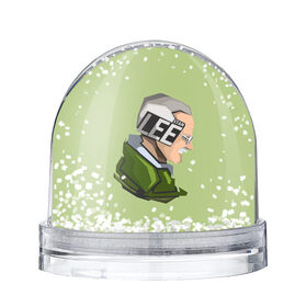 Снежный шар с принтом STAN LEE. в Кировске, Пластик | Изображение внутри шара печатается на глянцевой фотобумаге с двух сторон | marvel | знаменитость | личность | паук | портрет | рисунок | стэн ли | текстура | человек