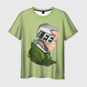 Мужская футболка 3D с принтом STAN LEE. в Кировске, 100% полиэфир | прямой крой, круглый вырез горловины, длина до линии бедер | marvel | знаменитость | личность | паук | портрет | рисунок | стэн ли | текстура | человек