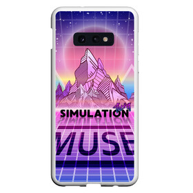 Чехол для Samsung S10E с принтом Simulation Theory Muse в Кировске, Силикон | Область печати: задняя сторона чехла, без боковых панелей | matthew bellamy | muse | simulation theory | мьюз | мэт бэллами | мэтью беллами