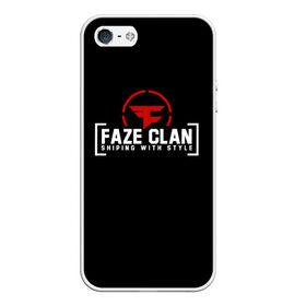 Чехол для iPhone 5/5S матовый с принтом FAZE CLAN в Кировске, Силикон | Область печати: задняя сторона чехла, без боковых панелей | action | astralis | awp | counter strike | cs go | cs go global offensive | cybersport | faze clan | game | gamer | hyper beast | shooter | skin | team liquid | киберспорт | оружие | скины