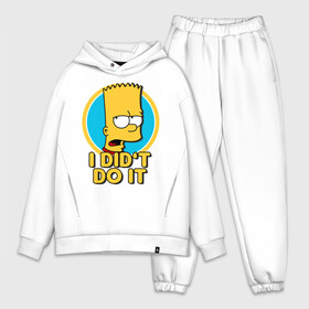 Мужской костюм хлопок OVERSIZE с принтом Барт Симпсон в Кировске,  |  | bart simpson | i didt do it | simpsons | барт | барт симпсон | приколы | прикольные | симпмоны | я этошо не делал