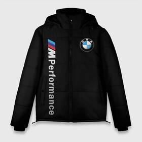 Мужская зимняя куртка 3D с принтом BMW PERFORMANCE в Кировске, верх — 100% полиэстер; подкладка — 100% полиэстер; утеплитель — 100% полиэстер | длина ниже бедра, свободный силуэт Оверсайз. Есть воротник-стойка, отстегивающийся капюшон и ветрозащитная планка. 

Боковые карманы с листочкой на кнопках и внутренний карман на молнии. | Тематика изображения на принте: auto | bmw | bmw performance | motorsport | sport | авто | автомобиль | автомобильные | бмв | бренд | марка | машины | моторспорт | спорт