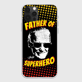 Чехол для iPhone 12 Pro Max с принтом Stan Lee Father of Superhero в Кировске, Силикон |  | Тематика изображения на принте: avengers | father | hero | hulk | iron | lee | man | stan | stan lee | stanlee | superhero | thor | анти | герой | железный | комиксы | лии | мстители | отец | стен | стенли | стэн ли | супер | супергероев | тор | халк | человек