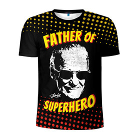 Мужская футболка 3D спортивная с принтом Stan Lee: Father of Superhero в Кировске, 100% полиэстер с улучшенными характеристиками | приталенный силуэт, круглая горловина, широкие плечи, сужается к линии бедра | avengers | father | hero | hulk | iron | lee | man | stan | stan lee | stanlee | superhero | thor | анти | герой | железный | комиксы | лии | мстители | отец | стен | стенли | стэн ли | супер | супергероев | тор | халк | человек