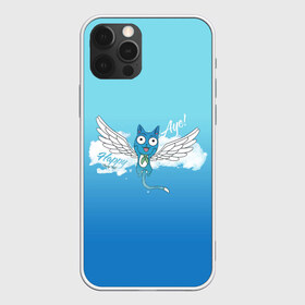 Чехол для iPhone 12 Pro Max с принтом Happy Aye! (Fairy Tail) в Кировске, Силикон |  | anime | blue | cat | fairy tail | happy | аниме | кот | кошка | синий | хвост феи | хэппи