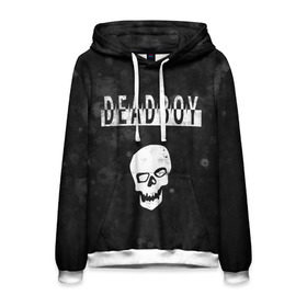 Мужская толстовка 3D с принтом BONES DEADBOY / SESH в Кировске, 100% полиэстер | двухслойный капюшон со шнурком для регулировки, мягкие манжеты на рукавах и по низу толстовки, спереди карман-кенгуру с мягким внутренним слоем. | bones | boy | dead | deadboy | elmo | hdmi | hip | hop | kennedy | metal | rap | rapper | scream | sesh | seshollowaterboyz | skull | team | кеннеди | кости | костя | метал | рэп | рэпер | сеш | скрим | сэш | хип | хоп | череп | элмо