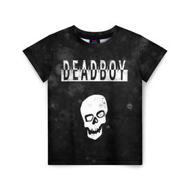 Детская футболка 3D с принтом BONES DEADBOY / SESH в Кировске, 100% гипоаллергенный полиэфир | прямой крой, круглый вырез горловины, длина до линии бедер, чуть спущенное плечо, ткань немного тянется | Тематика изображения на принте: bones | boy | dead | deadboy | elmo | hdmi | hip | hop | kennedy | metal | rap | rapper | scream | sesh | seshollowaterboyz | skull | team | кеннеди | кости | костя | метал | рэп | рэпер | сеш | скрим | сэш | хип | хоп | череп | элмо