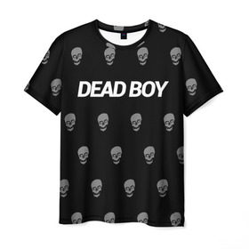 Мужская футболка 3D с принтом Bones Deadboy в Кировске, 100% полиэфир | прямой крой, круглый вырез горловины, длина до линии бедер | bones | boy | dead | deadboy | elmo | hdmi | hip | hop | kennedy | metal | rap | rapper | scream | sesh | seshollowaterboyz | skull | team | кеннеди | кости | костя | метал | рэп | рэпер | сеш | скрим | сэш | хип | хоп | череп | элмо