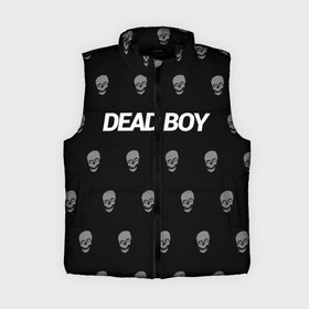 Женский жилет утепленный 3D с принтом Bones Deadboy в Кировске,  |  | bones | boy | dead | deadboy | elmo | hdmi | hip | hop | kennedy | metal | rap | rapper | scream | sesh | seshollowaterboyz | skull | team | кеннеди | кости | костя | метал | рэп | рэпер | сеш | скрим | сэш | хип | хоп | череп | элмо