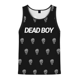 Мужская майка 3D с принтом Bones Deadboy в Кировске, 100% полиэстер | круглая горловина, приталенный силуэт, длина до линии бедра. Пройма и горловина окантованы тонкой бейкой | Тематика изображения на принте: bones | boy | dead | deadboy | elmo | hdmi | hip | hop | kennedy | metal | rap | rapper | scream | sesh | seshollowaterboyz | skull | team | кеннеди | кости | костя | метал | рэп | рэпер | сеш | скрим | сэш | хип | хоп | череп | элмо