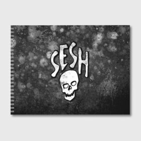 Альбом для рисования с принтом SESH Team (Bones) в Кировске, 100% бумага
 | матовая бумага, плотность 200 мг. | bones | boy | dead | deadboy | elmo | hdmi | hip | hop | kennedy | metal | rap | rapper | scream | sesh | seshollowaterboyz | skull | team | кеннеди | кости | костя | метал | рэп | рэпер | сеш | скрим | сэш | хип | хоп | череп | элмо