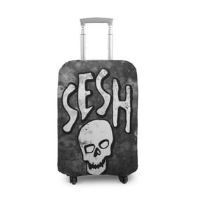 Чехол для чемодана 3D с принтом SESH Team (Bones) в Кировске, 86% полиэфир, 14% спандекс | двустороннее нанесение принта, прорези для ручек и колес | Тематика изображения на принте: bones | boy | dead | deadboy | elmo | hdmi | hip | hop | kennedy | metal | rap | rapper | scream | sesh | seshollowaterboyz | skull | team | кеннеди | кости | костя | метал | рэп | рэпер | сеш | скрим | сэш | хип | хоп | череп | элмо