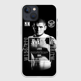 Чехол для iPhone 13 с принтом Хабиб Нурмагомедов в Кировске,  |  | khabib nurmagomedov | mma | the eagle | ufc | боец | бои без правил | борьба | микс файт | мма | орёл | самбо | хабиб | хабиб нурмагомедов