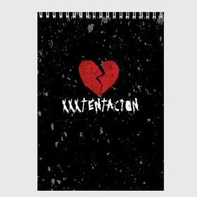 Скетчбук с принтом XXXTentacion Red Broken Heart в Кировске, 100% бумага
 | 48 листов, плотность листов — 100 г/м2, плотность картонной обложки — 250 г/м2. Листы скреплены сверху удобной пружинной спиралью | broken | dead | heart | king | legend | music | rap | rapper | red | revenge | rip | xtentation | xxtennation | xxx | xxxtentacion | красное | мертв | музыка | память | разбитое | репер | рип | рэп | сердце | тентасьон | умер