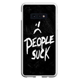 Чехол для Samsung S10E с принтом XXXTentacion People Suck ( в Кировске, Силикон | Область печати: задняя сторона чехла, без боковых панелей | broken | dead | heart | king | legend | music | rap | rapper | red | revenge | rip | xtentation | xxtennation | xxx | xxxtentacion | красное | мертв | музыка | память | разбитое | репер | рип | рэп | сердце | тентасьон | умер