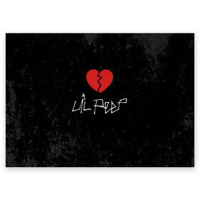 Поздравительная открытка с принтом Lil Peep Broken Heart в Кировске, 100% бумага | плотность бумаги 280 г/м2, матовая, на обратной стороне линовка и место для марки
 | broken | dead | heart | lil | lil peep | lilpeep | music | peep | pump | rap | rapper | red | rip | густав | красное | лил | лил пип | лилпип | мертв | память | пип | разбитое | рип | рэп | рэпер | сердечко | сердце | умер | эмо