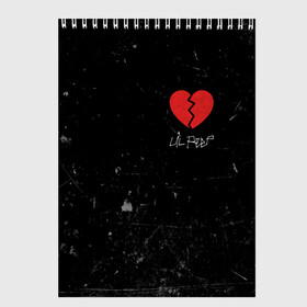 Скетчбук с принтом Lil Peep Broken Heart в Кировске, 100% бумага
 | 48 листов, плотность листов — 100 г/м2, плотность картонной обложки — 250 г/м2. Листы скреплены сверху удобной пружинной спиралью | broken | dead | heart | lil | lil peep | lilpeep | music | peep | pump | rap | rapper | red | rip | густав | красное | лил | лил пип | лилпип | мертв | память | пип | разбитое | рип | рэп | рэпер | сердечко | сердце | умер | эмо