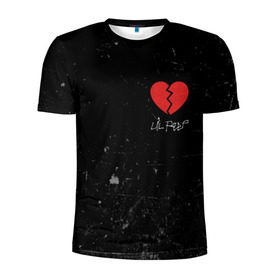 Мужская футболка 3D спортивная с принтом Lil Peep Broken Heart в Кировске, 100% полиэстер с улучшенными характеристиками | приталенный силуэт, круглая горловина, широкие плечи, сужается к линии бедра | Тематика изображения на принте: broken | dead | heart | lil | lil peep | lilpeep | music | peep | pump | rap | rapper | red | rip | густав | красное | лил | лил пип | лилпип | мертв | память | пип | разбитое | рип | рэп | рэпер | сердечко | сердце | умер | эмо