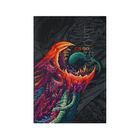 Обложка для паспорта матовая кожа с принтом CS:GO - Hyper Beast Original в Кировске, натуральная матовая кожа | размер 19,3 х 13,7 см; прозрачные пластиковые крепления | asiimov | beast | counter | counter strike | counterstrike | cs go | cs:go | csgo | global | hyper | hyperbeast | offensive | skin | strike | азимов | гоу | контер | контр | контра | контрстрайк | скин | страйк | сы пщ