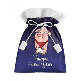 Подарочный 3D мешок с принтом Happy New Year! в Кировске, 100% полиэстер | Размер: 29*39 см | Тематика изображения на принте: 