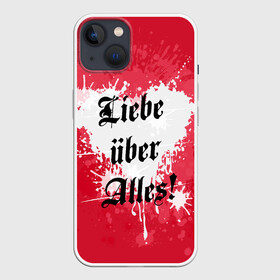 Чехол для iPhone 13 с принтом Любовь превыше всего в Кировске,  |  | deutschland | germany | heart | herz | liebe | love | жизнь | империя | любовь | отношения | пафос | протест | сердце