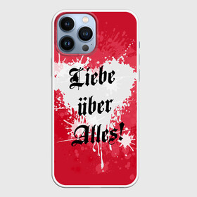 Чехол для iPhone 13 Pro Max с принтом Любовь превыше всего в Кировске,  |  | deutschland | germany | heart | herz | liebe | love | жизнь | империя | любовь | отношения | пафос | протест | сердце