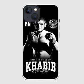 Чехол для iPhone 13 с принтом Хабиб Нурмагомедов в Кировске,  |  | khabib nurmagomedov | mma | the eagle | ufc | боец | бои без правил | борьба | микс файт | мма | орёл | самбо | хабиб | хабиб нурмагомедов