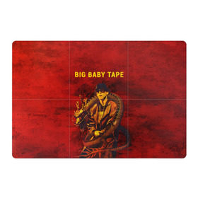 Магнитный плакат 3Х2 с принтом BIG BABY TAPE - Dragonborn в Кировске, Полимерный материал с магнитным слоем | 6 деталей размером 9*9 см | Тематика изображения на принте: baby | bbt | big | dragonborn | dragons | fire | gimme | lost | rap | raper | tape | the | trap | взял | дракон | драконы | огонь | русский | рэп | рэппер | твою