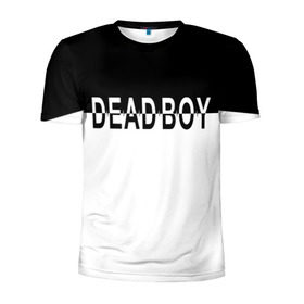 Мужская футболка 3D спортивная с принтом DEAD BOY   BONES в Кировске, 100% полиэстер с улучшенными характеристиками | приталенный силуэт, круглая горловина, широкие плечи, сужается к линии бедра | bones | cloudrap | dead | deadboy | logo | music | rap | sesh | боунс | клаудреп | кости | лого | музыка | реп