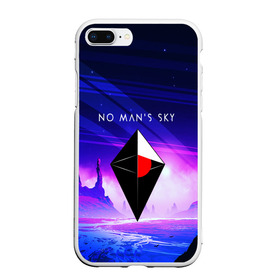 Чехол для iPhone 7Plus/8 Plus матовый с принтом NO MANS SKY 2019 в Кировске, Силикон | Область печати: задняя сторона чехла, без боковых панелей | Тематика изображения на принте: game | hill | hills | mounatin | mounatins | nms | no mans sky | planet | rock | rocks | sky | snow | space | winter | игры | планеты