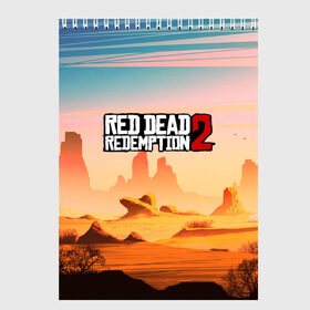 Скетчбук с принтом Red Dead Redemption в Кировске, 100% бумага
 | 48 листов, плотность листов — 100 г/м2, плотность картонной обложки — 250 г/м2. Листы скреплены сверху удобной пружинной спиралью | game | red dead | red dead redemption 2 | redemption 2 | rockstar games | бандиты | дикий запад | игры | ковбои | оружие