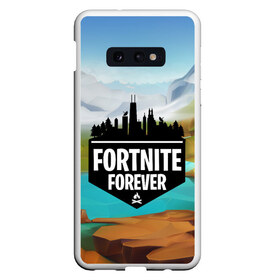 Чехол для Samsung S10E с принтом Fortnite Forever в Кировске, Силикон | Область печати: задняя сторона чехла, без боковых панелей | Тематика изображения на принте: battle royale | fortnite | fortnite battle royale | futuresynth | game | outrun | retrowave | synth | synthwave | игры | ретровейв | синтвейв | фортнайт