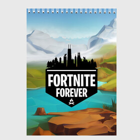 Скетчбук с принтом Fortnite Forever в Кировске, 100% бумага
 | 48 листов, плотность листов — 100 г/м2, плотность картонной обложки — 250 г/м2. Листы скреплены сверху удобной пружинной спиралью | Тематика изображения на принте: battle royale | fortnite | fortnite battle royale | futuresynth | game | outrun | retrowave | synth | synthwave | игры | ретровейв | синтвейв | фортнайт