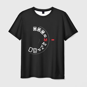 Мужская футболка 3D с принтом manual в Кировске, 100% полиэфир | прямой крой, круглый вырез горловины, длина до линии бедер | фото | фотограф | фотография