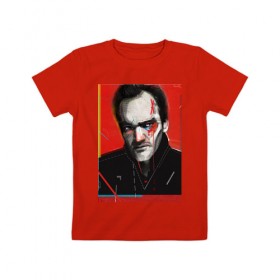 Детская футболка хлопок с принтом Tarantino в Кировске, 100% хлопок | круглый вырез горловины, полуприлегающий силуэт, длина до линии бедер | 