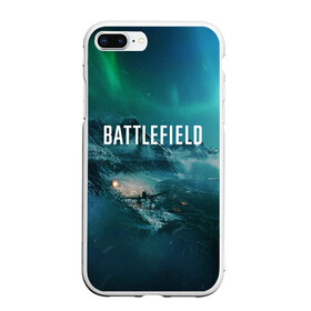 Чехол для iPhone 7Plus/8 Plus матовый с принтом BATTLEFIELD в Кировске, Силикон | Область печати: задняя сторона чехла, без боковых панелей | action | battlefield | battlefield 5 | battlefield v | dice | electronic arts | game | war | world war | война | вторая мировая | игры | солдат | солдаты | шутер