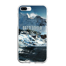 Чехол для iPhone 7Plus/8 Plus матовый с принтом BATTLEFIELD в Кировске, Силикон | Область печати: задняя сторона чехла, без боковых панелей | action | battlefield | battlefield 5 | battlefield v | dice | electronic arts | game | war | world war | война | вторая мировая | игры | солдат | солдаты | шутер