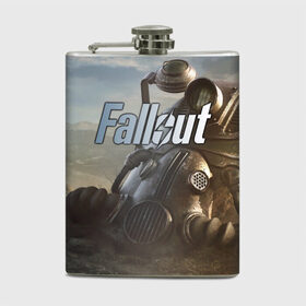 Фляга с принтом Fallout в Кировске, металлический корпус | емкость 0,22 л, размер 125 х 94 мм. Виниловая наклейка запечатывается полностью | 