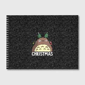 Альбом для рисования с принтом Totoro Christmas в Кировске, 100% бумага
 | матовая бумага, плотность 200 мг. | anime | christmas | moon | myneighbortotoro | night | totoro | xmas | аниме | канта | кодомо | котобус | кусакабэ | мэй | рождество | сусуватари | тацуо | тоторо | хаяомиядзаки | ясуко