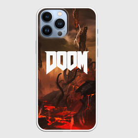 Чехол для iPhone 13 Pro Max с принтом DOOM в Кировске,  |  | Тематика изображения на принте: demon | devil | doom | doom vfr | evil | game | mars | red | демон | дум | игры | космос | красная планета | марс | пришельцы