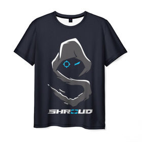 Мужская футболка 3D с принтом Стример Shroud в Кировске, 100% полиэфир | прямой крой, круглый вырез горловины, длина до линии бедер | michael «shroud» grzesiek | pubg | twitch | блогер | стример | шрауд