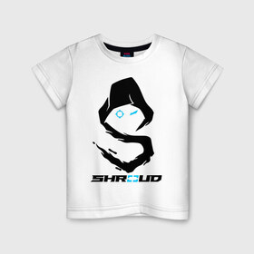 Детская футболка хлопок с принтом  Шрауд  Хлопок в Кировске, 100% хлопок | круглый вырез горловины, полуприлегающий силуэт, длина до линии бедер | michael «shroud» grzesiek | pubg | twitch | блогер | стример | шрауд