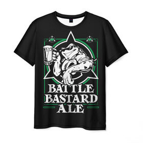Мужская футболка 3D с принтом Battletoads в Кировске, 100% полиэфир | прямой крой, круглый вырез горловины, длина до линии бедер | ale | bastard | battle toads | toad | битва жаб | жаба | эль