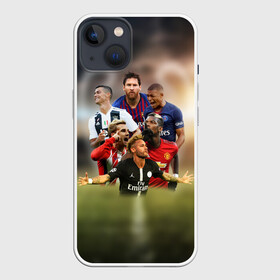 Чехол для iPhone 13 с принтом Чемпионы в Кировске,  |  | griezmann | mbappe | messi | neymar | pogba | ronaldo | гризман | лига | мбаппе | месси | неймар | погба | роналдо | чемпионов | чемпионы