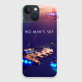 Чехол для iPhone 13 mini с принтом NO MANS SKY в Кировске,  |  | game | hill | hills | mounatin | mounatins | nms | no mans sky | planet | rock | rocks | sky | snow | space | winter | игры | планеты